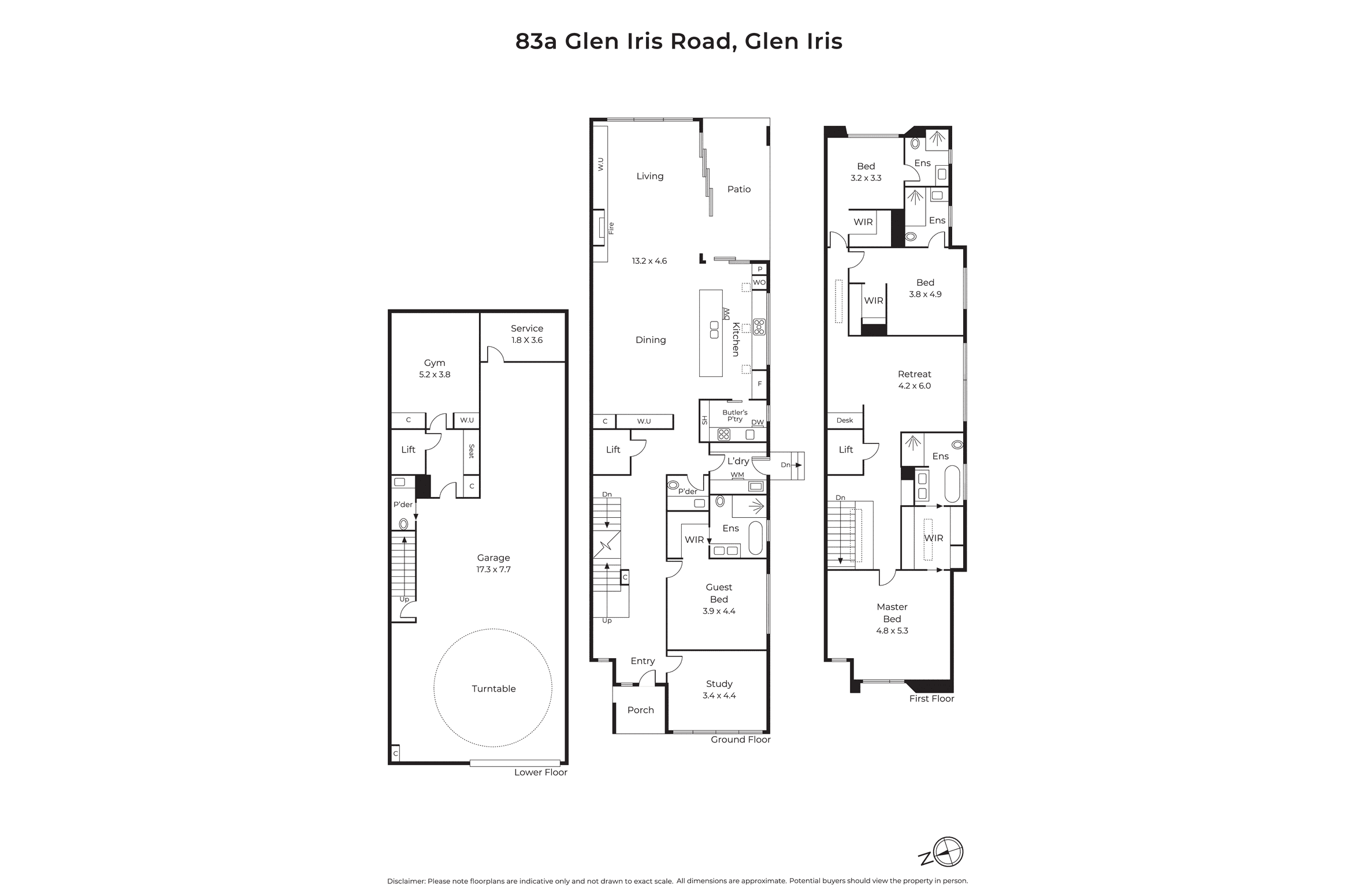 Floor plan — 83A Glen Iris Road